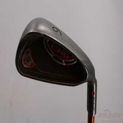 Ping G10 Single Iron 6 Iron Ping TFC 129I Steel Regular Right Handed Orange Dot 37.5in