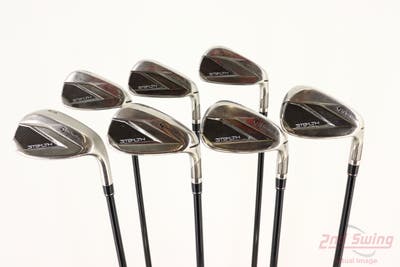 TaylorMade Stealth Iron Set 6-PW GW SW TM Fujikura Ventus Red 6 Graphite Regular Right Handed -1/4"