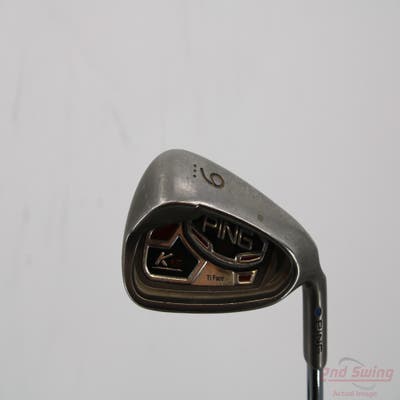 Ping K15 Single Iron 9 Iron Stock Steel Shaft Steel Stiff Right Handed Blue Dot 35.5in