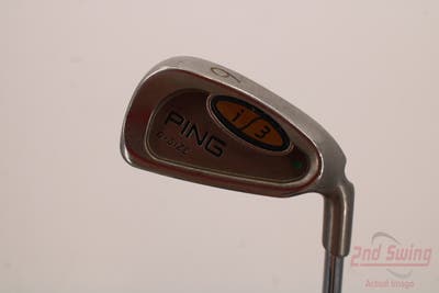 Ping i3 Oversize Single Iron 6 Iron Stock Steel Shaft Steel Regular Right Handed Green Dot 37.5in