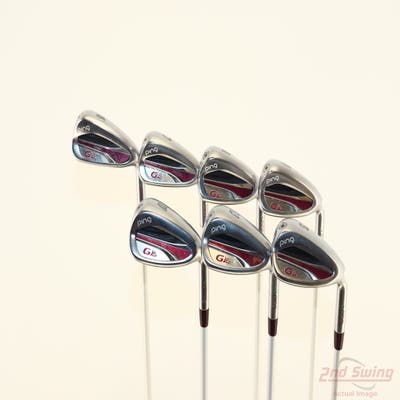 Ping G LE 2 Iron Set 6-PW AW SW ULT 240 Lite Graphite Ladies Right Handed Green Dot +1/2"