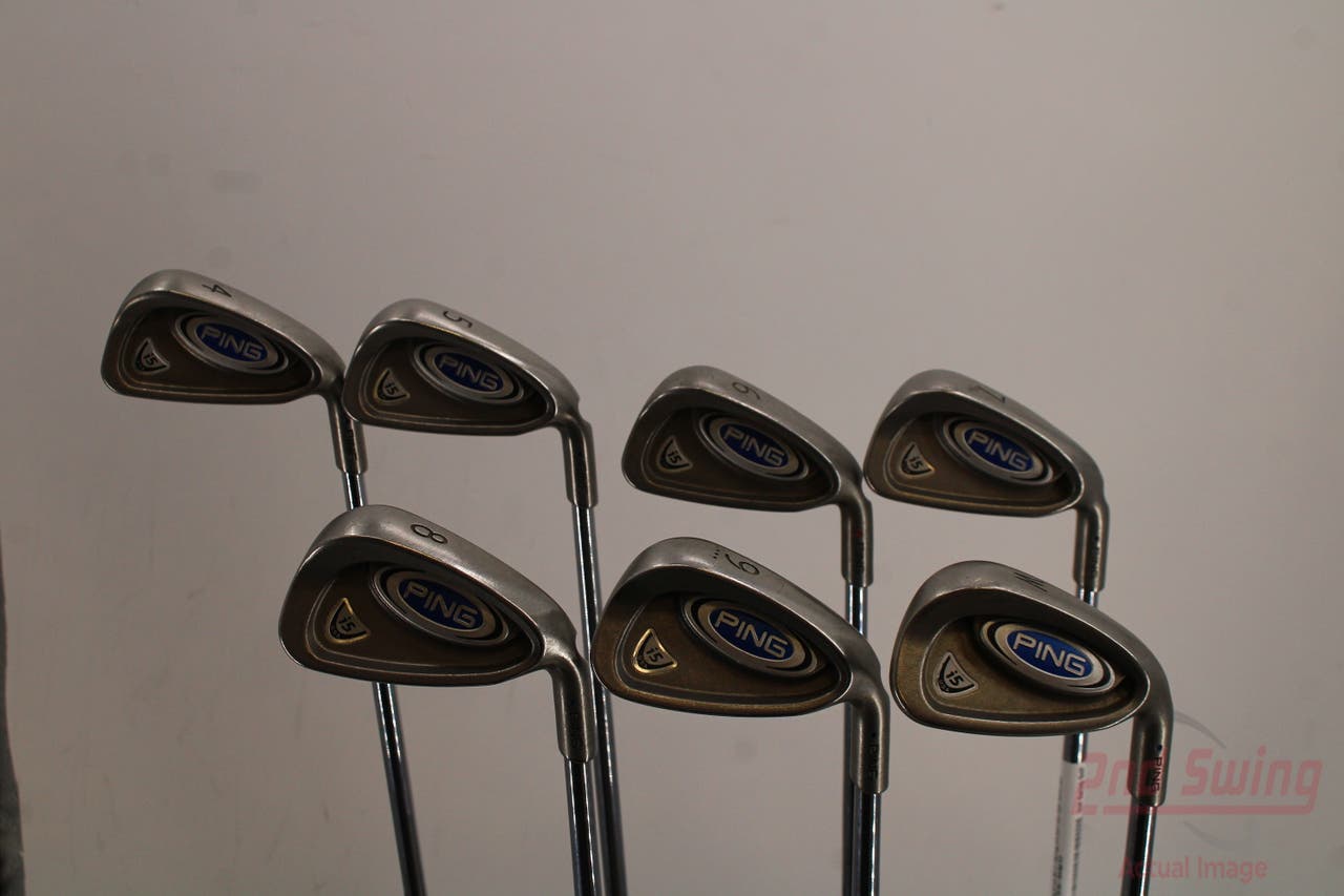 Ping i5 Iron Set 4-PW Ping CFS Steel Stiff Right Handed Blue Dot 38.0in