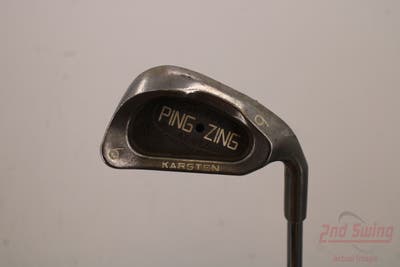 Ping Zing Single Iron 6 Iron Ping KT-M Steel Stiff Right Handed Black Dot 36.25in