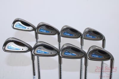 Ping G2 Iron Set 3-PW Stock Steel Shaft Steel Stiff Right Handed Black Dot 37.5in