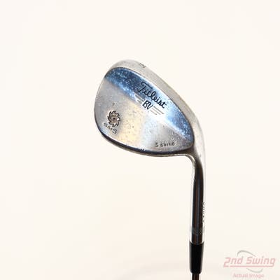 Titleist Vokey SM5 Tour Chrome Wedge Lob LW 60° 7 Deg Bounce S Grind Titleist SM5 BV Steel Wedge Flex Right Handed 35.25in