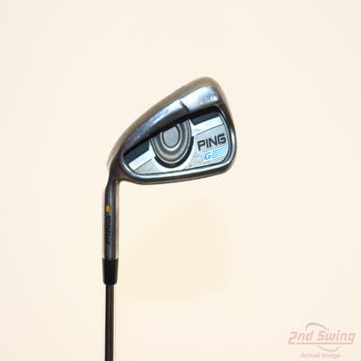 Ping 2016 G Single Iron 6 Iron AWT 2.0 Steel Regular Left Handed Yellow Dot 37.5in