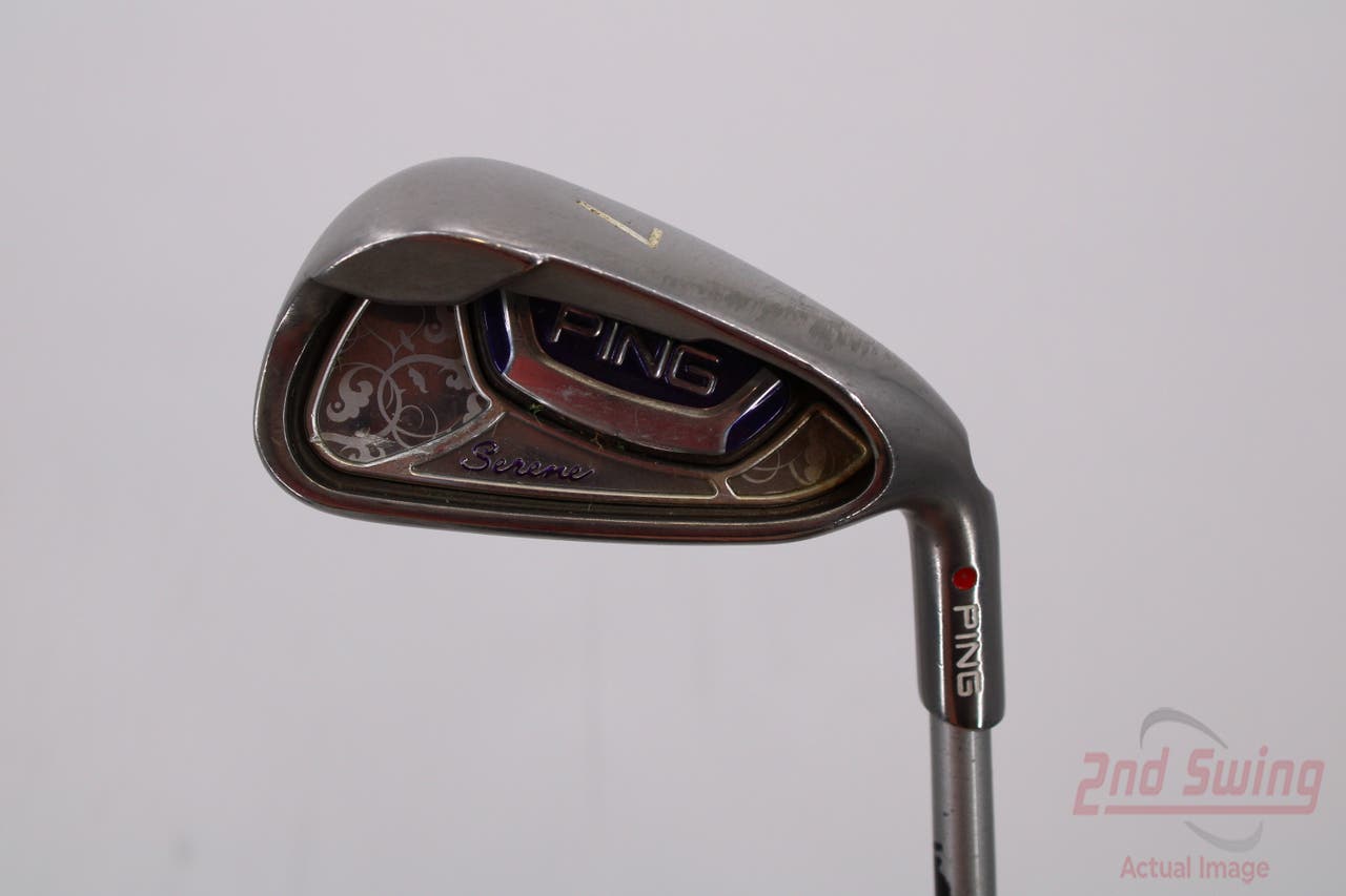 Ping Serene Single Iron 7 Iron Ping ULT 210 Ladies Graphite Ladies Right Handed Red dot 36.0in