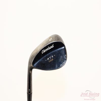 Cleveland 588 RTX Custom Black Nickel Wedge Sand SW 56° 14 Deg Bounce True Temper Dynamic Gold Steel Wedge Flex Left Handed 35.5in