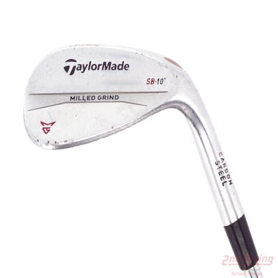 TaylorMade Milled Grind Satin Chrome Wedge Lob LW 60° 10 Deg Bounce SB True Temper Dynamic Gold Steel Wedge Flex Right Handed 35.0in