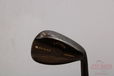 Callaway X Series Jaws CC Chrome Wedge Sand SW 56° 12 Deg Bounce Stock Steel Shaft Steel Wedge Flex Right Handed 35.0in