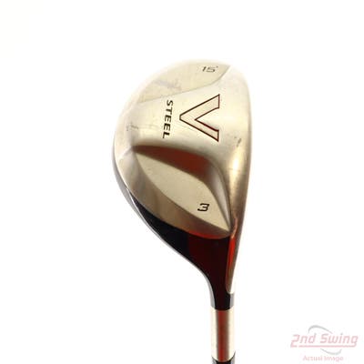 TaylorMade V Steel Fairway Wood 3 Wood 3W 15° TM M.A.S.2 Graphite Stiff Right Handed 43.25in