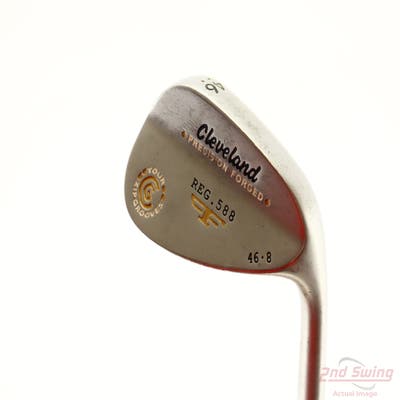 Cleveland 2012 588 Chrome Wedge Pitching Wedge PW 46° 8 Deg Bounce True Temper Tour Concept Steel Wedge Flex Right Handed 35.5in