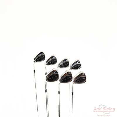 TaylorMade Qi Iron Set 5-PW AW FST KBS MAX 85 MT Steel Stiff Left Handed -1/4"