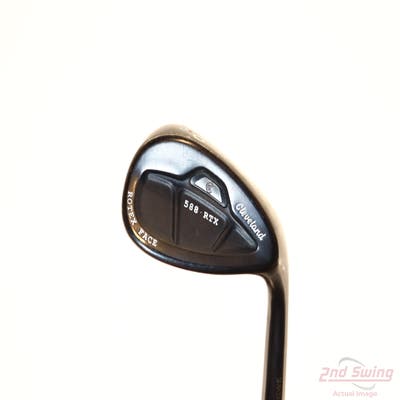 Cleveland 588 RTX 2.0 CB Black Satin Wedge Gap GW 50° 10 Deg Bounce Stock Steel Shaft Steel Wedge Flex Right Handed 35.5in