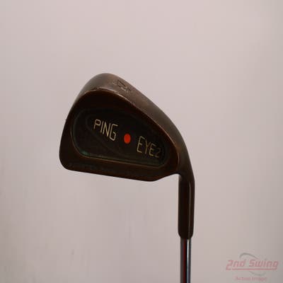 Ping Eye 2 Beryllium Copper Single Iron 4 Iron Stock Steel Shaft Steel Stiff Right Handed Orange Dot 38.5in