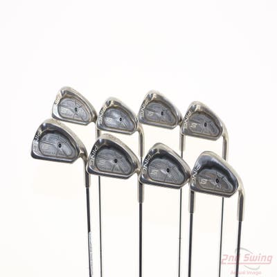 Ping ISI Iron Set 3-PW Ping Z-Z65 with Cushin Insert Steel Stiff Right Handed Black Dot +1 1/4"