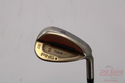 Ping Tour-W Brushed Silver Wedge Sand SW 56° 10 Deg Bounce Ping AWT Steel Stiff Right Handed Black Dot 35.25in