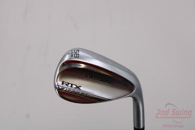 Cleveland RTX ZipCore Tour Satin Wedge Lob LW 58° 6 Deg Bounce Dynamic Gold Spinner TI Steel Wedge Flex Right Handed 35.0in