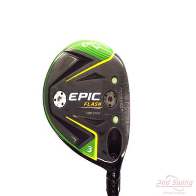 Callaway EPIC Flash Sub Zero Fairway Wood 3 Wood 3W 15° Project X HZRDUS Smoke Black 70 Graphite Stiff Right Handed 42.5in