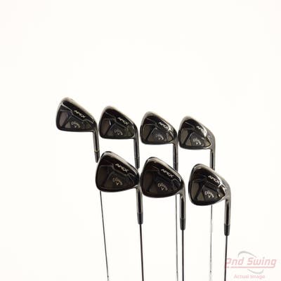 Callaway Apex 21 Black Iron Set 4-PW True Temper Dynamic Gold R300 Steel Regular Right Handed -1 1/4"