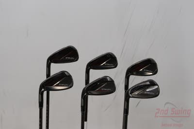 TaylorMade Stealth Black Iron Set 6-PW AW FST KBS MAX 85 MT Steel Stiff Left Handed 37.75in