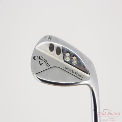 Callaway Jaws Raw Chrome Wedge Lob LW 58° 8 Deg Bounce C Grind Dynamic Gold Spinner TI Steel Wedge Flex Right Handed 35.25in