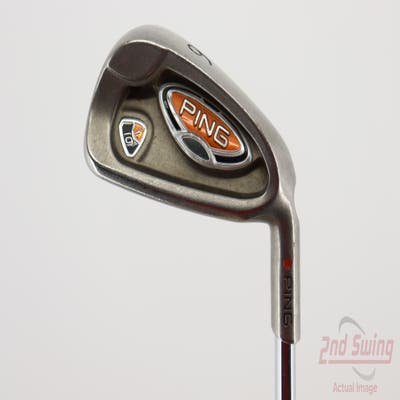 Ping i10 Single Iron 6 Iron Ping AWT Steel Stiff Right Handed Red dot 38.5in