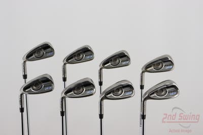 Ping 2016 G Iron Set 4-PW AW Stock Steel Shaft Steel Stiff Left Handed Blue Dot 37.75in