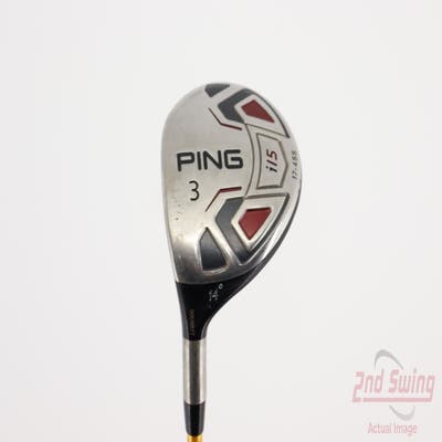 Ping i15 Fairway Wood 3 Wood 3W 14° UST Proforce Axivcore Red 79 Graphite Stiff Left Handed 42.75in