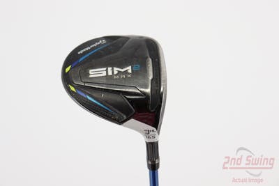 TaylorMade SIM2 MAX Fairway Wood 3 Wood 3W 16.5° Stock Graphite Shaft Graphite Regular Right Handed 42.75in