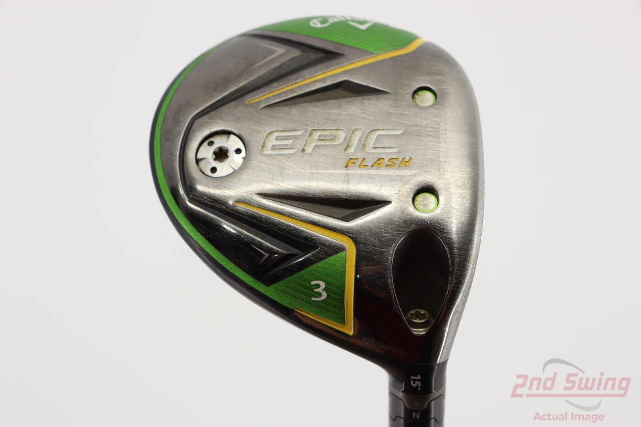 Callaway EPIC Flash Fairway Wood 3 Wood 3W 15° Project X EvenFlow Green 65 Graphite Senior Right Handed 43.25in