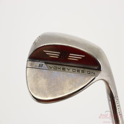 Titleist Vokey SM8 Brushed Steel Wedge Lob LW 58° 8 Deg Bounce M Grind True Temper Dynamic Gold S200 Steel Stiff Right Handed 35.5in