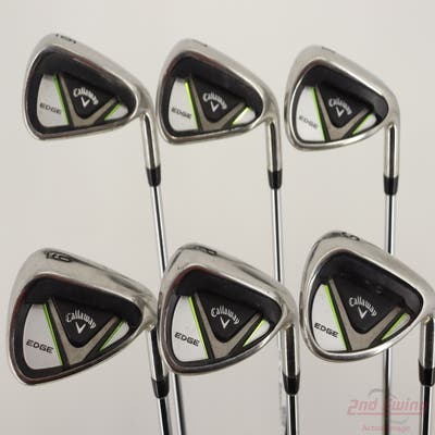 Callaway 2018 Edge Iron Set 6-PW SW Stock Steel Shaft Steel Regular Right Handed -1/2"