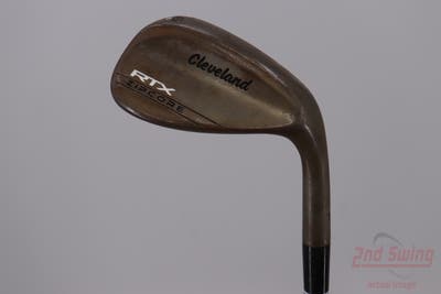 Cleveland RTX ZipCore Raw Wedge Sand SW 56° 10 Deg Bounce Dynamic Gold Spinner TI Steel Wedge Flex Right Handed 35.75in