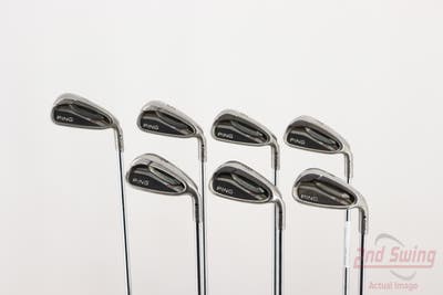 Ping G25 Iron Set 4-PW Stock Steel Shaft Steel Stiff Right Handed Black Dot 38.25in