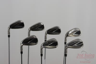 TaylorMade Stealth Iron Set 5-PW AW FST KBS MAX 85 Steel Stiff Left Handed 41.25in