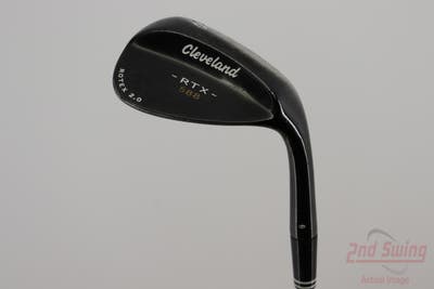 Cleveland 588 RTX 2.0 Black Satin Wedge Lob LW 60° 1 Dot Low Bounce Stock Steel Shaft Steel Wedge Flex Right Handed 36.0in
