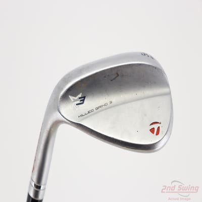 TaylorMade Milled Grind 3 Raw Chrome Wedge Sand SW 56° 12 Deg Bounce SB Dynamic Gold Tour Issue S200 Steel Stiff Left Handed 35.0in