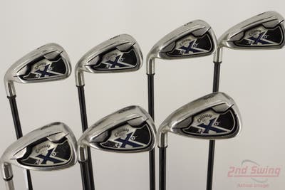 Callaway X-20 Iron Set 4-PW Stock Graphite Shaft Graphite Stiff Left Handed +3/4"