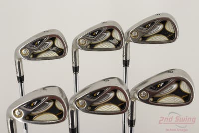 TaylorMade R7 Draw Iron Set 5-PW TM T-Step 90 Steel Regular Left Handed +1/4"