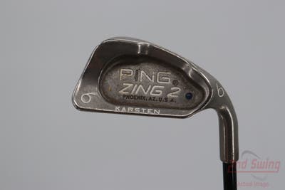 Ping Zing 2 Single Iron 6 Iron Grafalloy Attack Lite Graphite Regular Right Handed Blue Dot 37.75in