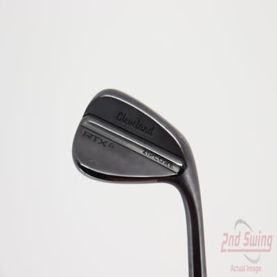 Cleveland RTX 6 ZipCore Black Satin Wedge Pitching Wedge PW 48° 10 Deg Bounce Dynamic Gold Spinner TI Steel Wedge Flex Right Handed 35.75in