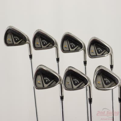Callaway X2 Hot Iron Set 4-PW True Temper Speed Step 85 Steel Stiff Right Handed STD