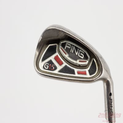 Ping G15 Single Iron 6 Iron Ping AWT Steel Stiff Right Handed Black Dot 37.5in