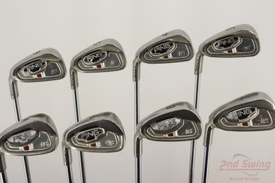 Ping i15 Iron Set 3-PW Ping AWT Steel Stiff Left Handed Green Dot STD