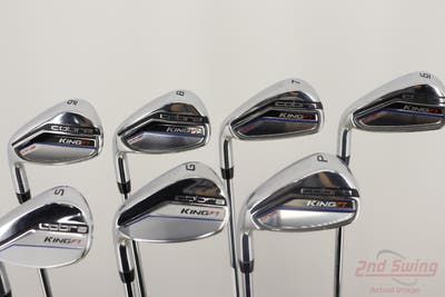 Cobra King F7 One Length Iron Set 6-PW AW SW True Temper Steel Regular Left Handed +1 1/4"