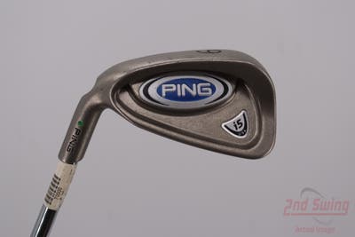 Ping i5 Single Iron 6 Iron Stock Steel Stiff Left Handed Green Dot 38.0in