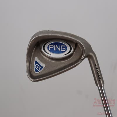 Ping G5 Single Iron 6 Iron Stock Steel Shaft Steel Stiff Right Handed Black Dot 37.5in