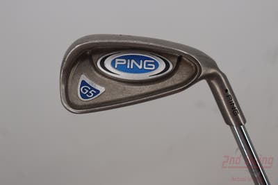 Ping G5 Single Iron 4 Iron Stock Steel Shaft Steel Stiff Right Handed Black Dot 38.5in