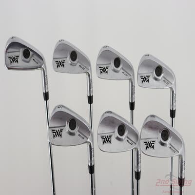 PXG 0317 ST Milled Blades Chrome Iron Set 4-PW Stock Steel Shaft Steel Stiff Right Handed STD